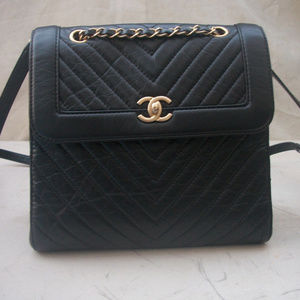 Authentic CHANEL Chevron Backpack bag Gorgeous
